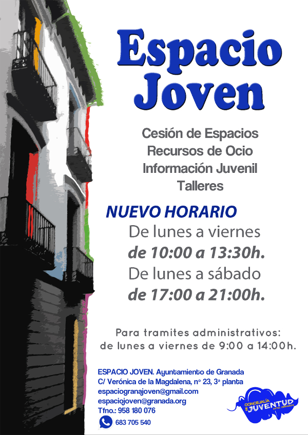 ©Ayto.Granada: Enredate: Horario del Espacio joven 